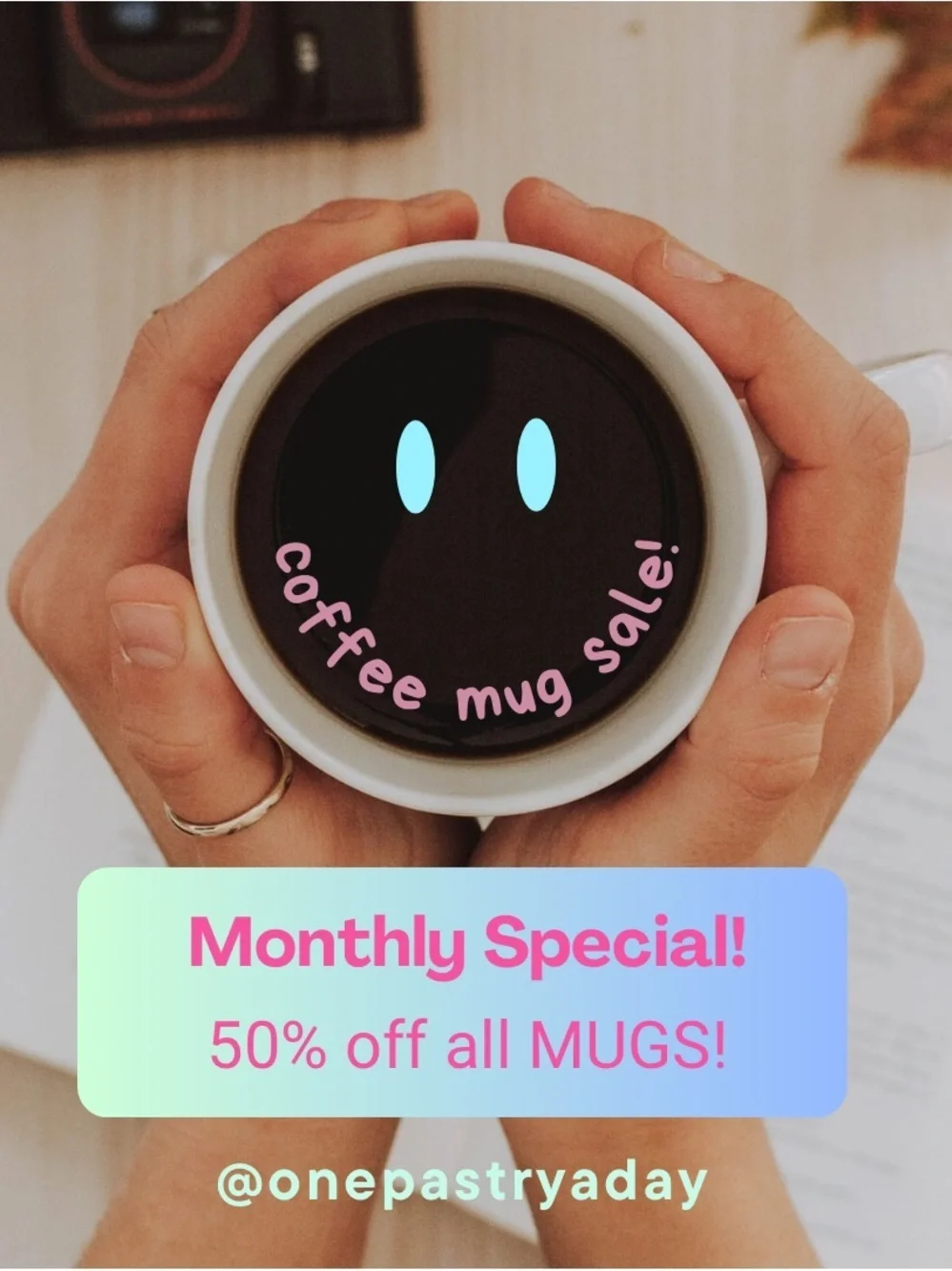 ☕️ SEPTEMBER SPECIAL! Get 50% Off ALL Mugs!! ☕️😋